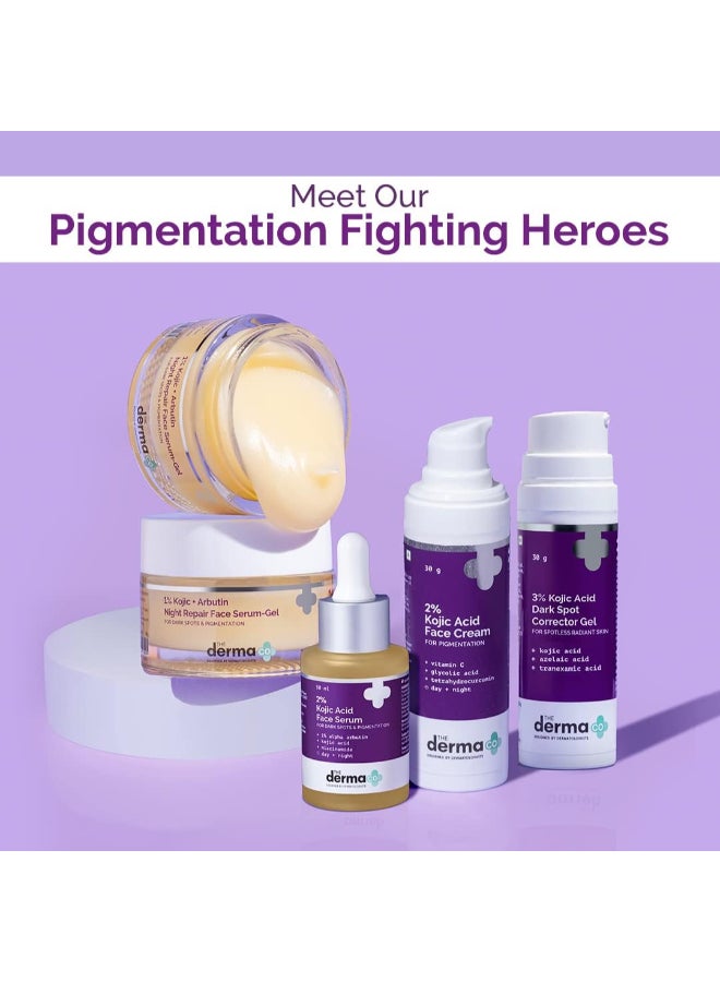 THE derma Co كريم الوجه بحمض الكوجيك 2% من ديرما كو لإزالة التصبغات - 30 جم (ديرماكو) - Image 5