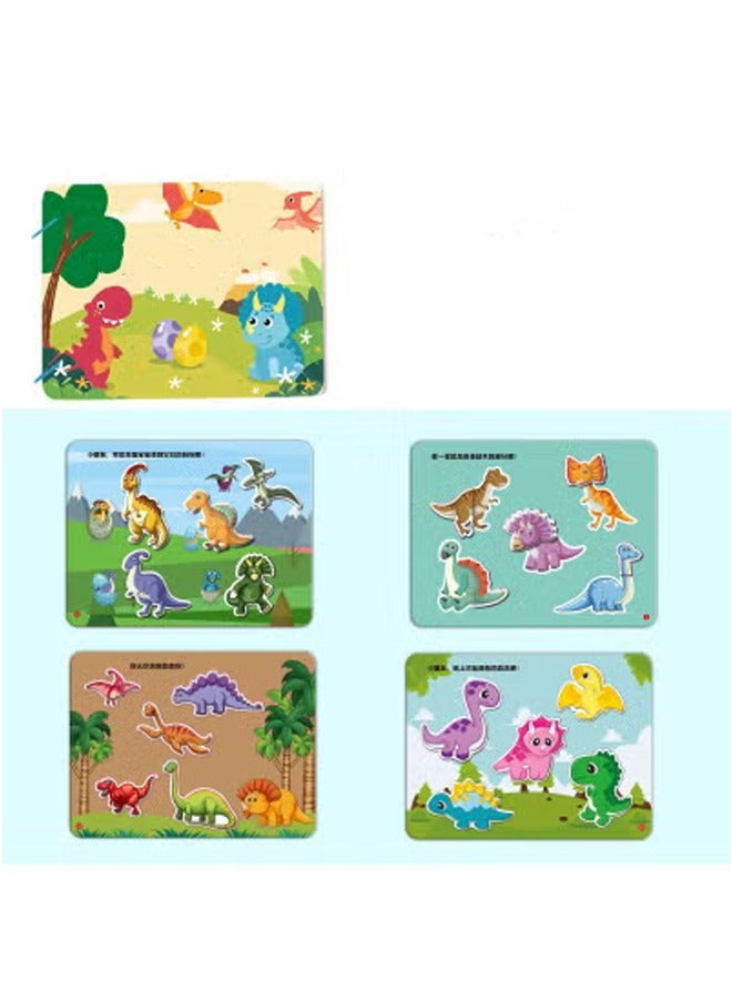 Early Learning Quiet Book for Kids Dinosaur Paradise