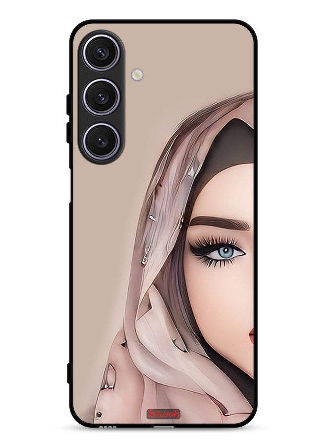 Tolwak غطاء حماية لجهاز سامسونج جالاكسي A26 فن الفتاة نصف الوجه - Image 1