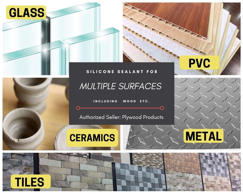 WACKER - Professional Silicone Sealant Gun Applicator With GP Premium Sealant For Bonding, Gap Filling & Repair (10 Pcs - Clear) - Image 1