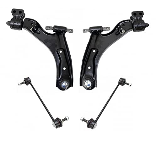 TRQ Front Suspension Kit Control Arm with Ball Joint Sway Bar Stabilizer Link Compatible with 2013-2015 Chevrolet Spark 2014-2016 Spark EV - Image 1