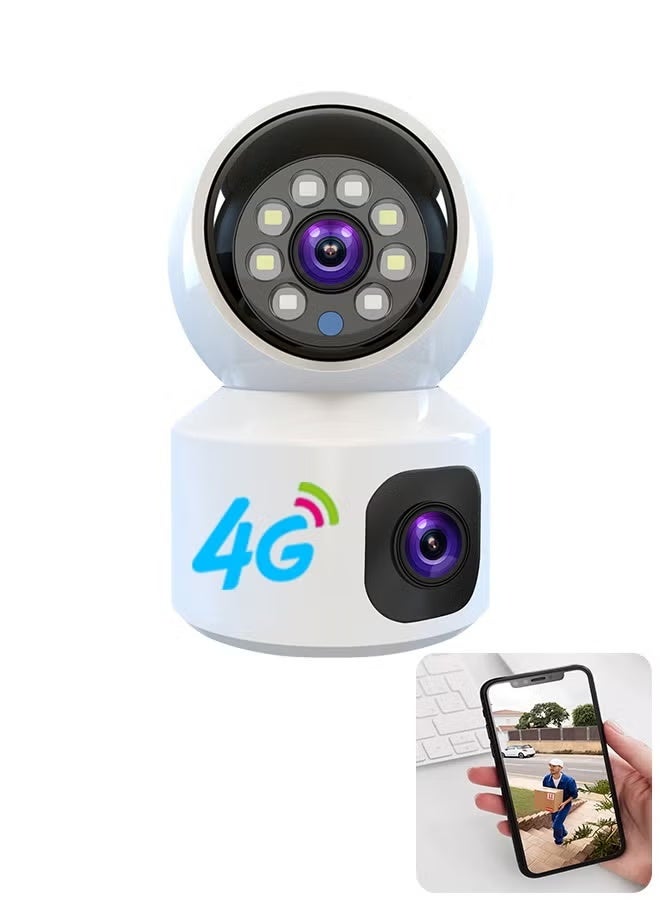 TIGER 4G LTE Security Camera – 2MP Dual Lens, Night Vision, H.265 Compression, IP CCTV for Home & Office, Remote Access, Indoor/Outdoor Monitoring, Reliable Surveillance - Image 1