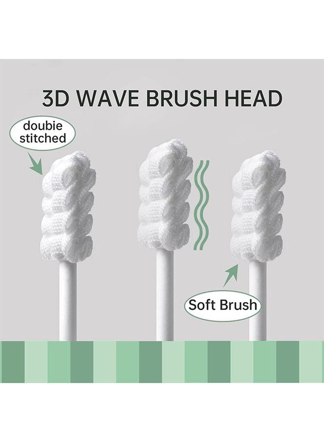 Baby Tongue Cleaner, Baby Toothbrush, Disposable Infant Toothbrush Clean Baby Mouth, Babies Soft Gauze Toohthbrush, Newborn Oral Cleaning Stick Dental Care for 0-36 Month Baby - Image 3