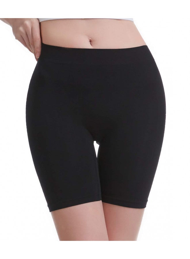 MELERIO Women's Slip Shorts, Comfortable Boyshorts Panties, Anti-chafing Spandex Shorts for Under Dress (3Pcs, 0-2) - Image 2