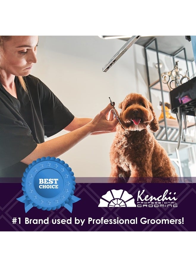 Kenchii Scorpion 9 Inch, Straight Grooming Scissors for Dogs and Pets - Premium Steel Scissors for Dog Grooming - Dog Shears Pet Grooming Accessories - Pet Hair Trimming Scissor - Image 2
