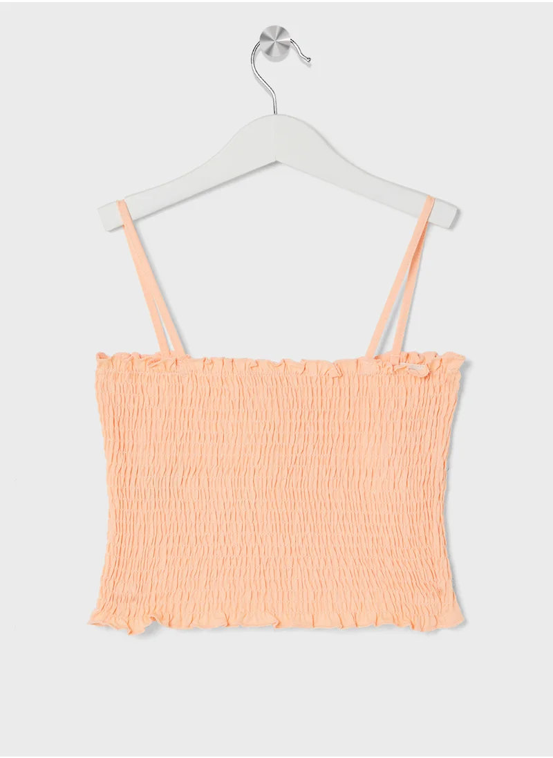 اتش اند ام Smocked Strappy Top