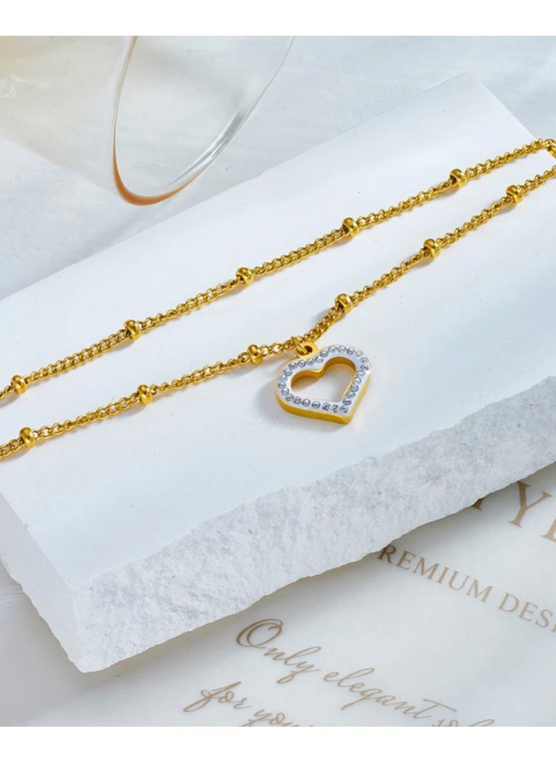 Elegance - Trendy Gold Stainless Steel Anklet For Women - Image 1