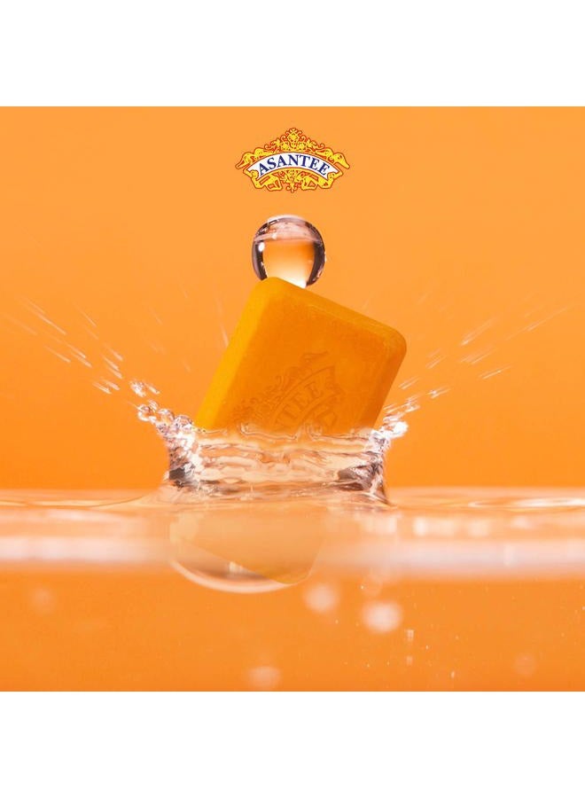 Asantee PAPAYA & HONEY Soap Bars with Vitamin C,E and Q10 Skin Cleansing 4.40 Oz (Pack of 3) - Image 4