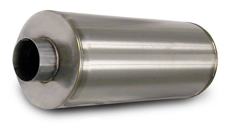 Corsa 8004002 2274 Length x 962 Diameter Stainless Steel Muffler with 4 Diameter Center InletOutlet for Cummins Diesel