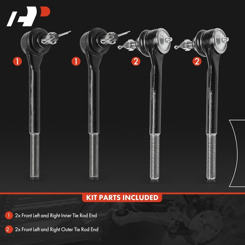 A-Premium Tie Rod End Replacement Set for GMC and Chevrolet - Image 3