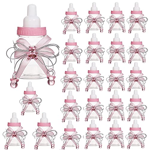Bodosac 24-Piece Baby Feeding Bottle Set with Pink Candy Box for Shower Decoration - Image 1