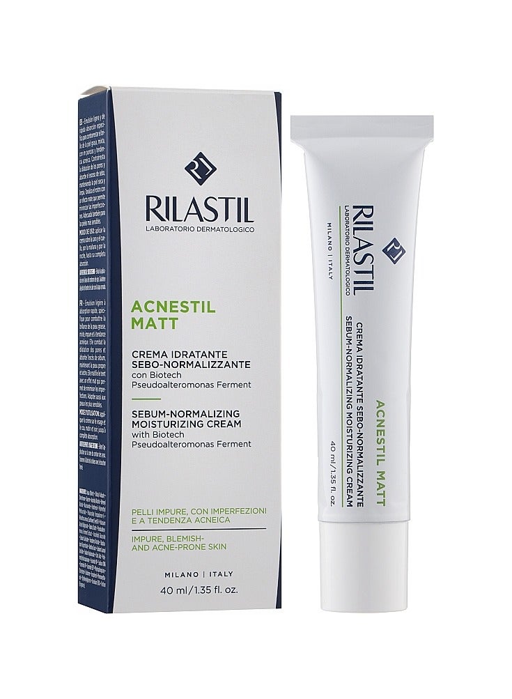 Rilastil Acnestil Matt Sebum-Normalizing Moisturizing Cream 40Ml - Image 2