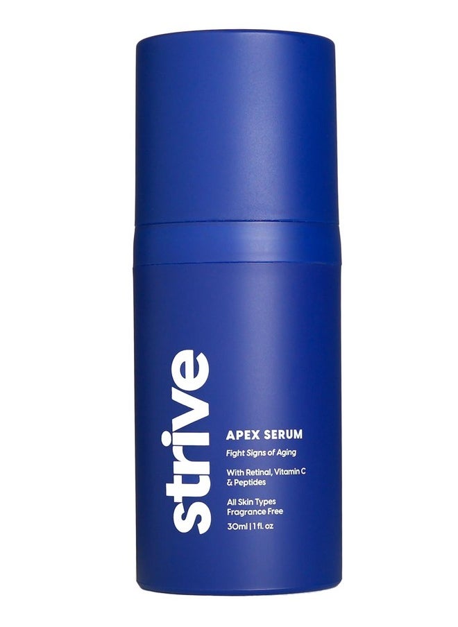 Strive - Apex Anti Aging Serum Retinal Peptide & Vitamin C Face Serum. Fragrance Free Anti Aging Skin Care For Younger Healthier Brighter Skin For All Skin Types 30Ml - Image 1