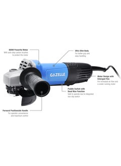 Gazelle Gazelle GM4010 220V 4 In. Angle Grinder (100mm), Deadman/Paddle Switch, 800W 1 year warranty  - Image 2