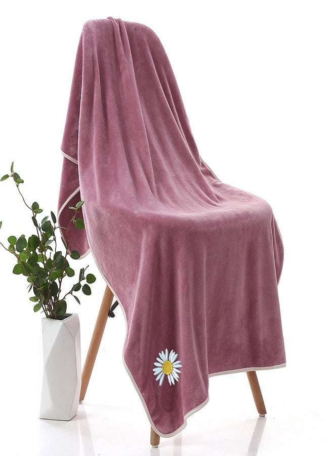 Micro Fiber Thickened Strong Absorbent Bath Towel For Adult Family Beach Towels 