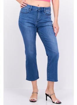 NYDJ Women Straight Fit Washed Stretchable Denim, Blue  - Image 1
