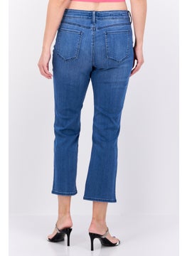NYDJ Women Straight Fit Washed Stretchable Denim, Blue  - Image 3