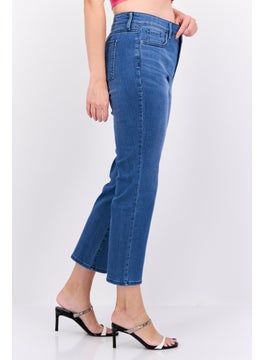 NYDJ Women Straight Fit Washed Stretchable Denim, Blue  - Image 2