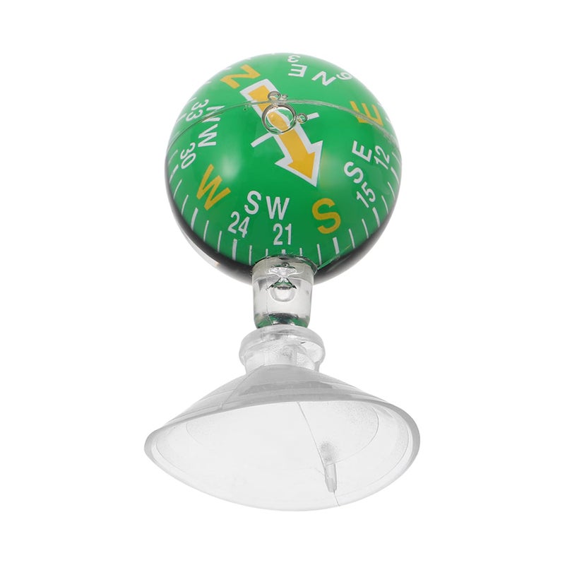 Portable Suction Cup Car Compass with Plastic Mount for Dashboard High Accuracy Navigation Ball - Image 2