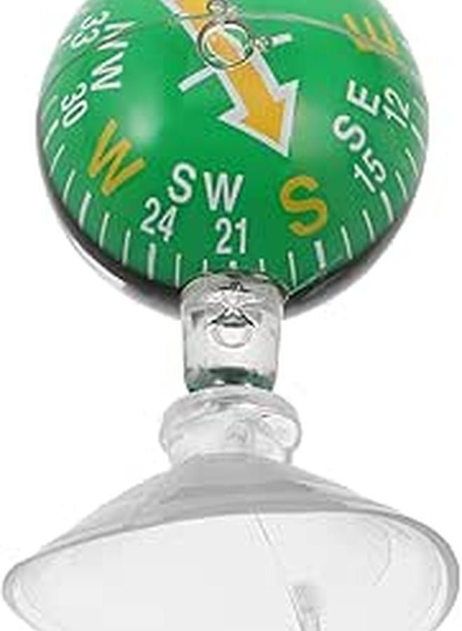 Portable Suction Cup Car Compass with Plastic Mount for Dashboard High Accuracy Navigation Ball - Image 1