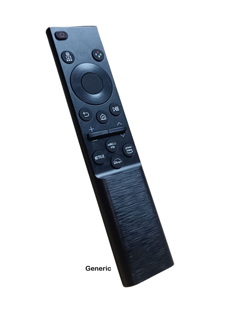 ريموت كنترول جهاز تحكم عن بعد بديل لشاشات سامسونج سمارت بدقة UHD 4K مع ازرار شاهد و نتفليكس و برايم فيديو وديزنى، تحكم مباشر، يعمل بالأشعة تحت الحمراء بلا وظيفة صوت