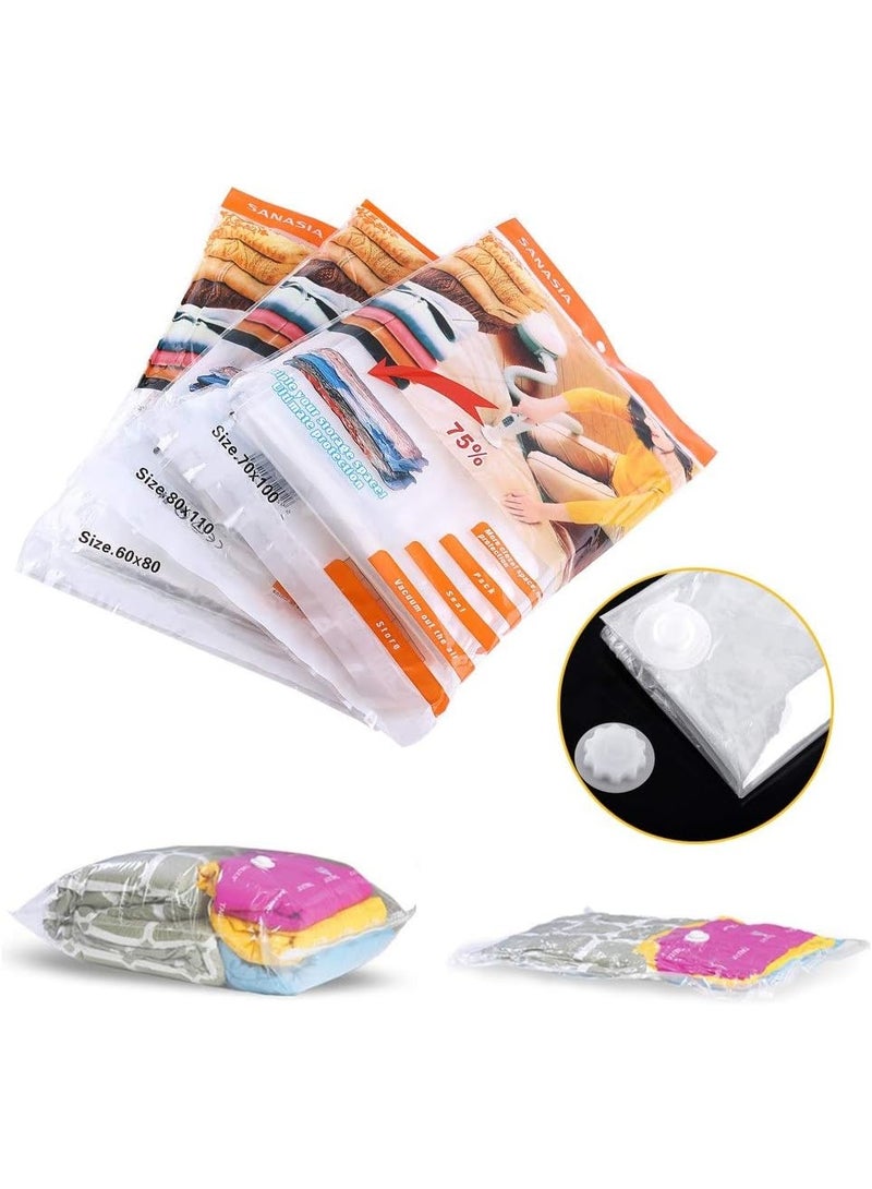 Vacuum Storage  (Pack Of  2)  Large Bag, 70X100CM Space Saver Reusable Sealer Storage Bags for clothes organizing - Image 3