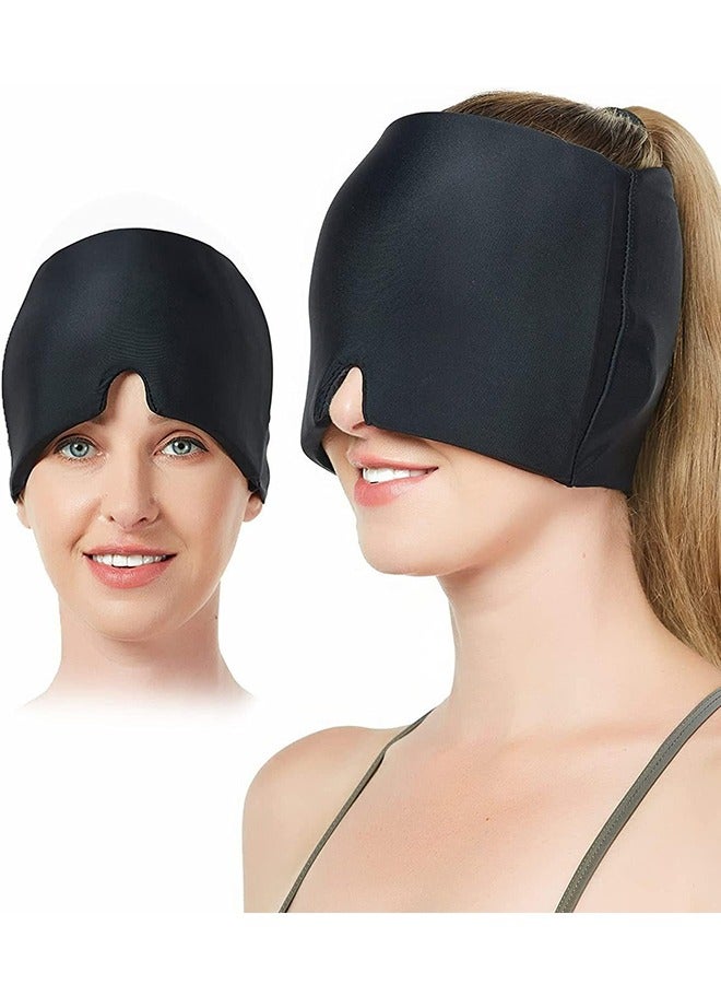HOOPZOZA Reusable Double Cooling Gel Eye Mask Soothing Headache Head Cap Reduce Facial Puffiness Headaches Facial SPA Relieve Stress - Image 1