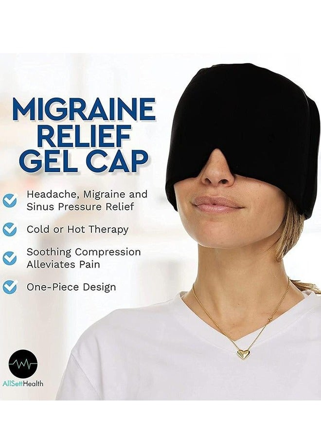 HOOPZOZA Reusable Double Cooling Gel Eye Mask Soothing Headache Head Cap Reduce Facial Puffiness Headaches Facial SPA Relieve Stress - Image 3