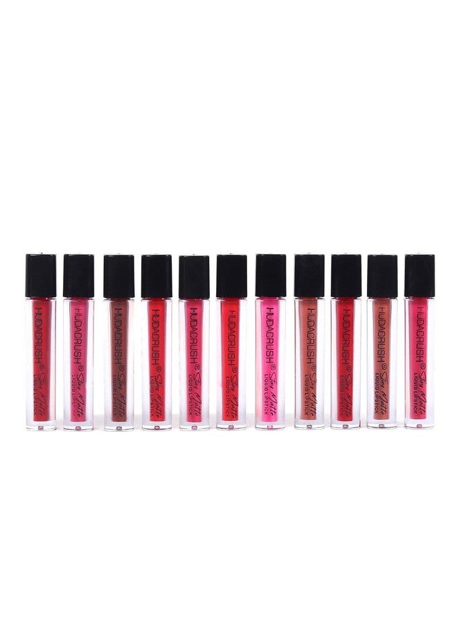HUDACRUSH HUDA CRUSH 11 pcs Lipstick Combo Set for Women & Girls Long-Lasting Matte Waterproof Liquid Lipsticks - Essential Everyday & Party Makeup Gift Set - Image 3