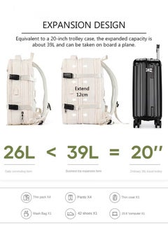 Carry-On Luggage Backpack Unisex Backpack with External Charging Interface, Wet and Dry Separation, Large Capacity Scientific Compartmentalized Backpack, Travel Backpack, Short-Distance Luggage Bag - pzsku/Z3746B6F1863FAE5F81CAZ/45/_/1732168390/232d85be-0147-4724-9368-002c56f99693