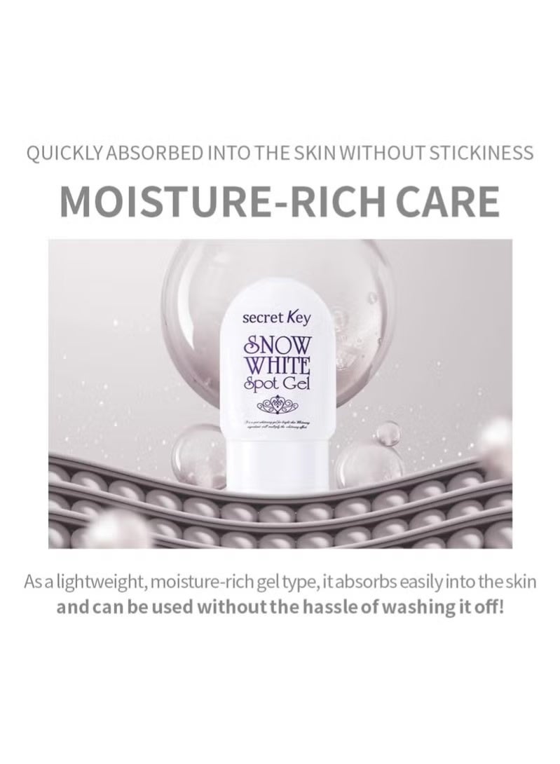 Secret Key Snow White Spot Gel 65g | Brightening & Tone-Up Cream for Face and Body | Niacinamide Formula to Reduce Dark Spots, Dullness & Uneven Skin Tone | Korean Skincare - Image 3