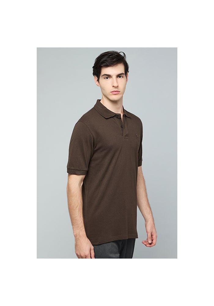R&B Solid Polo T-Shirt with Short Sleeves - Image 5