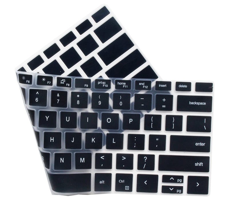 UHamn Silicone Keyboard Skin Cover Compatible with Dell XPS 15 15.6 inch 9500 9510 9520 9530 & Dell XPS 17 inch 9700 9710 9720 9730 & Dell Precision 5760 5560 5770 5570 (Black) - Image 4