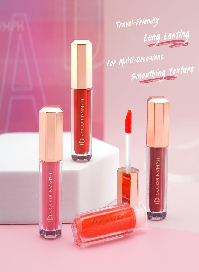 Color Nymph 16 PCS Lip Glosses Collection, Shimmery Lip Glosses for Women and Girls, Long Lasting Color Lip Gloss Set with Rich Varied Colors (Iridescent Pink) - Image 2