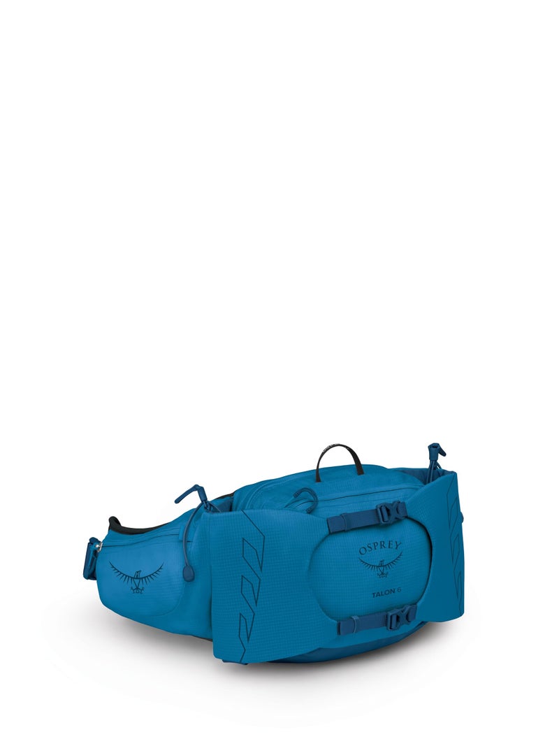 Osprey Talon 6L Mens Lumbar Hiking Waist Pack Fanny Pack with Water Bottle Holders Scoria BlueNight Shift - Image 2