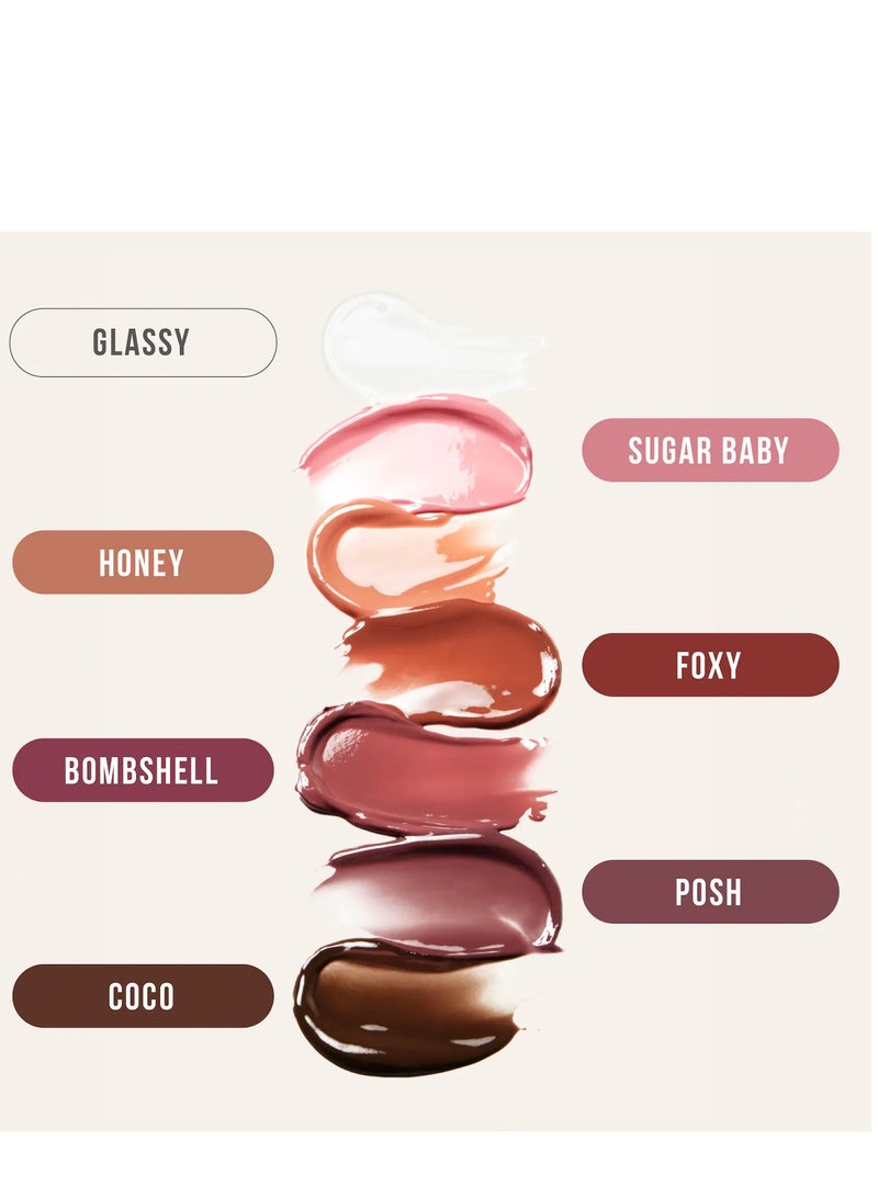 HUDA BEAUTY Faux Filler Extra Shine Lip Gloss - 3.9ml Bombshell - pinky brown - Image 3