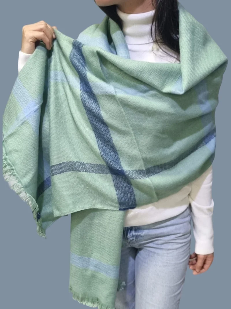 Tezzgelsin Women's Soft Wool Textured Patterned Shoulder Shawl Scarf