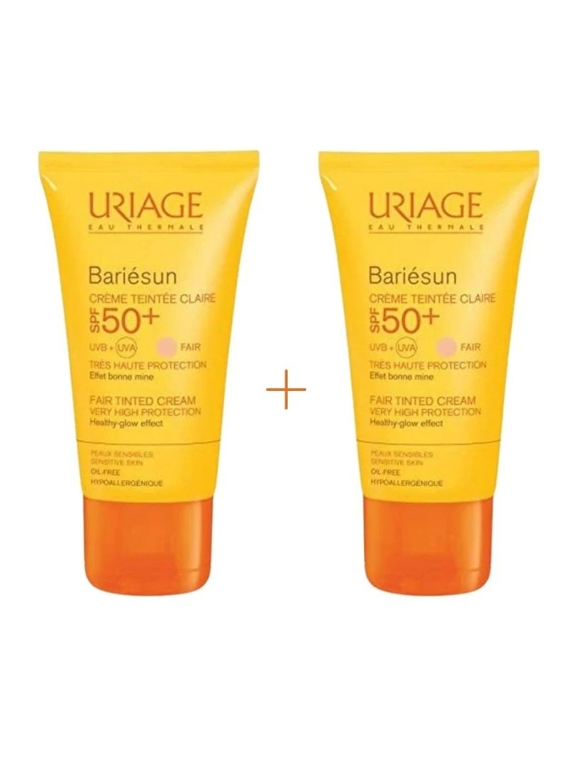 Uriage كريم يورياج باريسون SPF50+ تينت فير 50 مل (1+1)