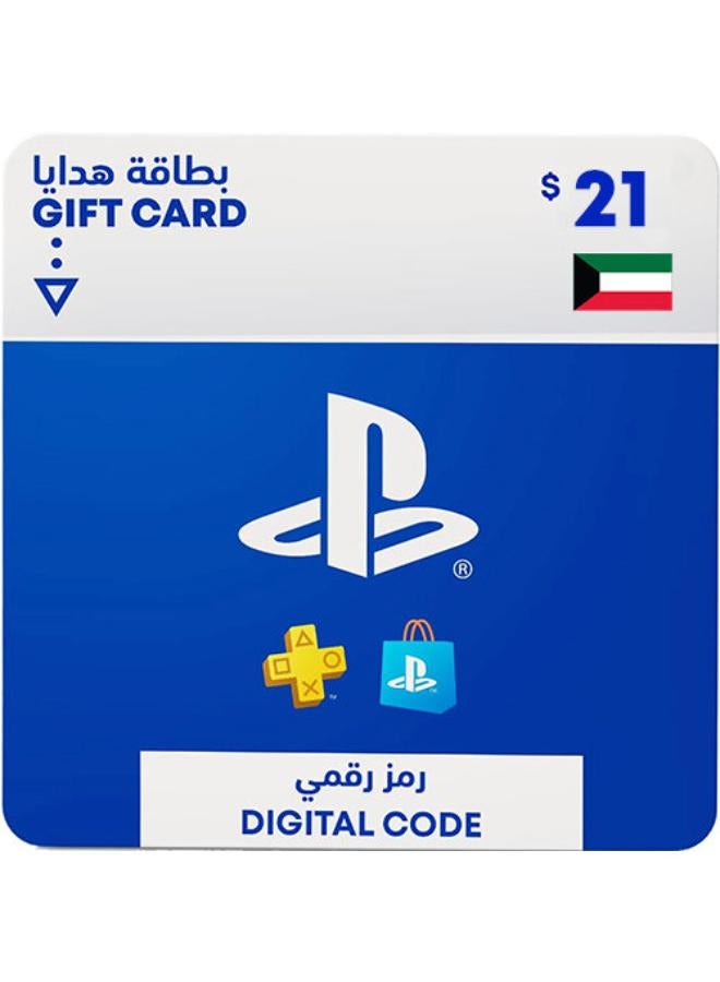 PlayStation Store DIgital Code Gift Card - Kuwait 21 USD