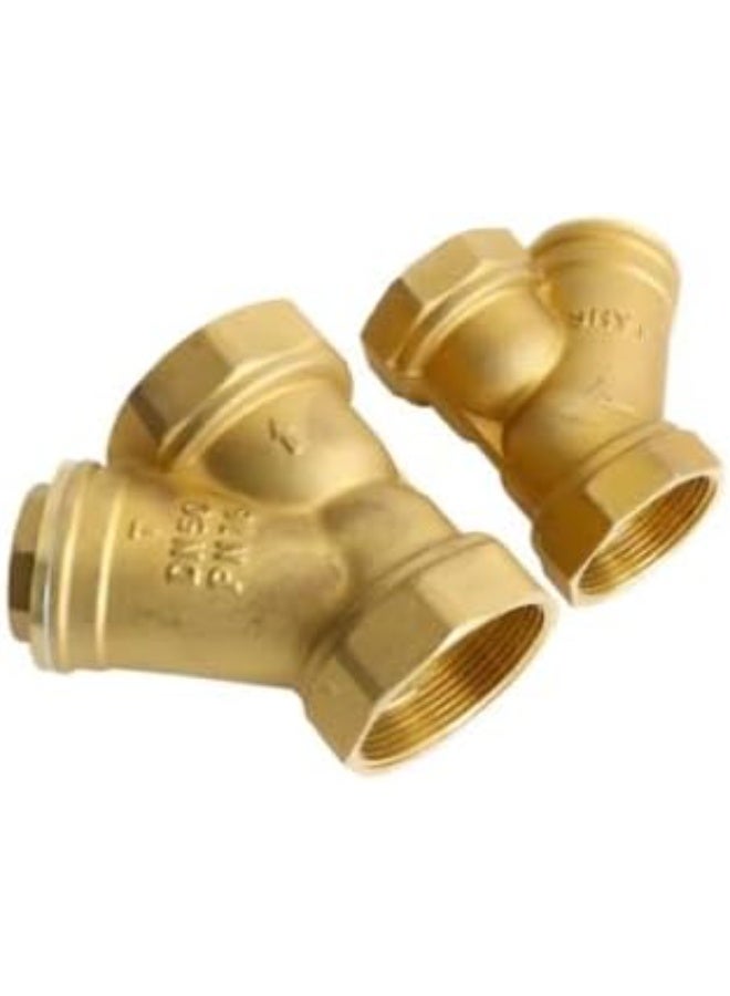 فلتر رواسب نحاسي مرفق فلتر مياه مع شبكه استنالس استيل قابل للفك والتنظيف والتركيب مقاس (1 بوصة)32 مم(لحماية الماتور والبلونة والمنزل من دخول الرواسب) - Image 2