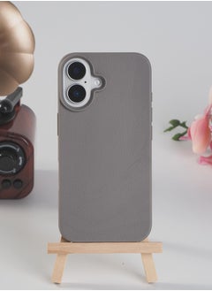 Grey-Faux Leather