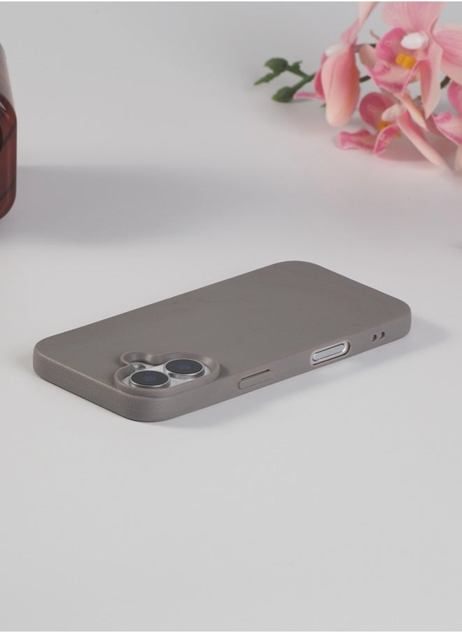 ShebSheb Faux Leather Texture Phone Case Compatible with iPhone 16 Plus,Slim TPU Soft Shockproof Protective Case  - Image 4