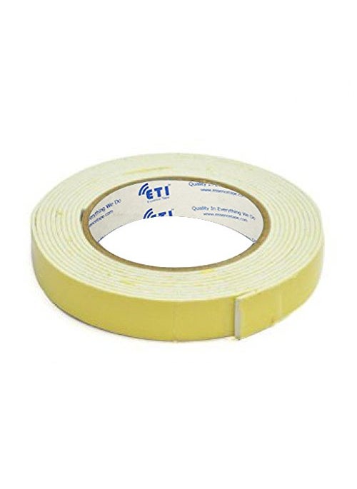 ETI ETI Double Side Foam Tape 12mm X 5 Meter Set of 6, White  - Image 3