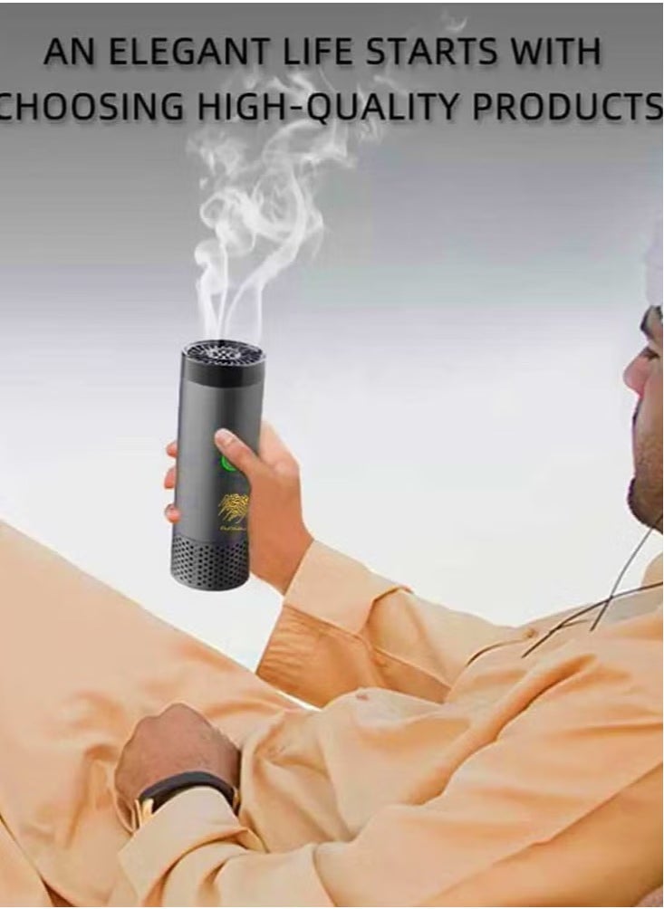 ELTRAZONE New USB Rechargeable Electric Incense Burner with Comb Design – Portable Bakhoor Evaporator for Fragrance | Wireless Aromatherapy Diffuser for Home, Car  Travel | Safe less Burning | Stylish  Compact Rechargeable Oud Burner - Image 5