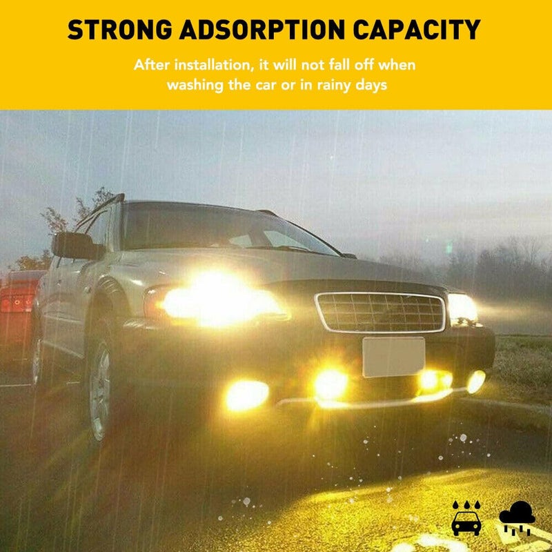 KOMAS 12â€ X 48â€ Tint Vinyl Film Sticker Sheet Roll for Car Headlight, Tail Lights, Fog Lights with Squeegee + Cutter (Glossy Yellow) - Image 3