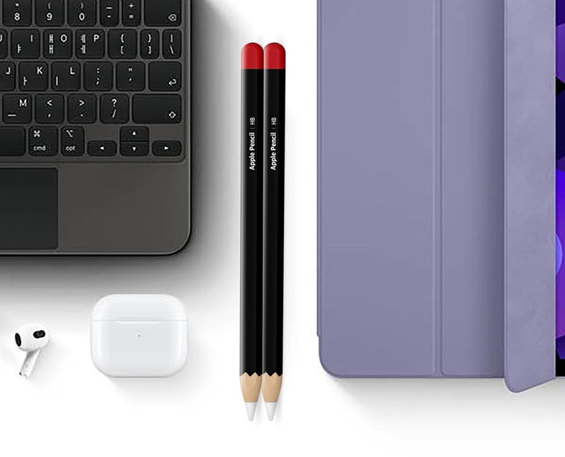 The Mujen Apple Pencil Skin [2 Pack] Ultra Thin 3M Premium Vinyl Cover Greenguard Gold Ink Apple Pencil Full wrap Cover Case – 2nd Gen and Pro (C04) - Image 3