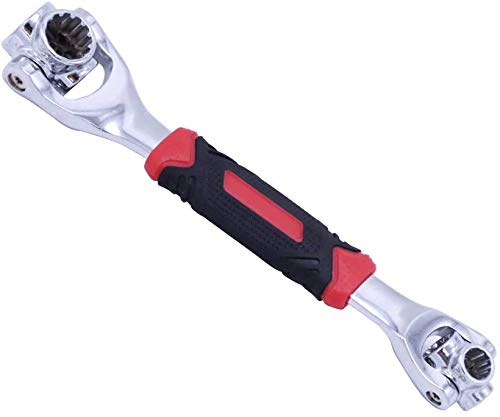 GOSWIFT 48 In 1 Universal Socket Wrench Chrome Vanadium Steel Multifunction Wrench Tool with 360 Degree Rotating Head Spanner Tool for Home and Car Repair - Image 1
