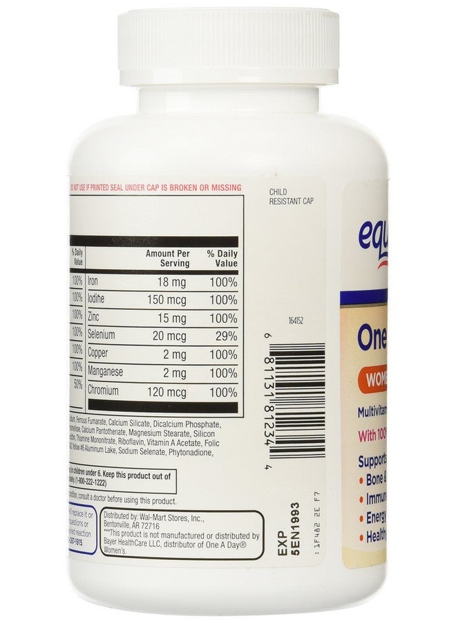 Equate إيكويت - فيتامينات متعددة للنساء، 200 قرص - Image 4