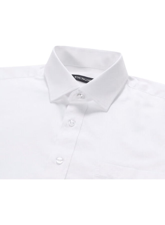 YOUNGOR Men'S Shirt Spring And Autumn Casual Formal Shirt For Young Men, Yldp10171Bja, White, Size 44 - Image 1