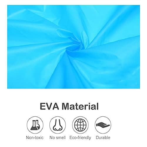 YUNLOVXEE Rain Poncho Raincoats for Kids Reusable - 2 Pack EVA Waterproof Rain Coat with Hood Rain Jacket for Boys Girls (US, Alpha, One Size, Regular, Pink+Blue) - Image 3